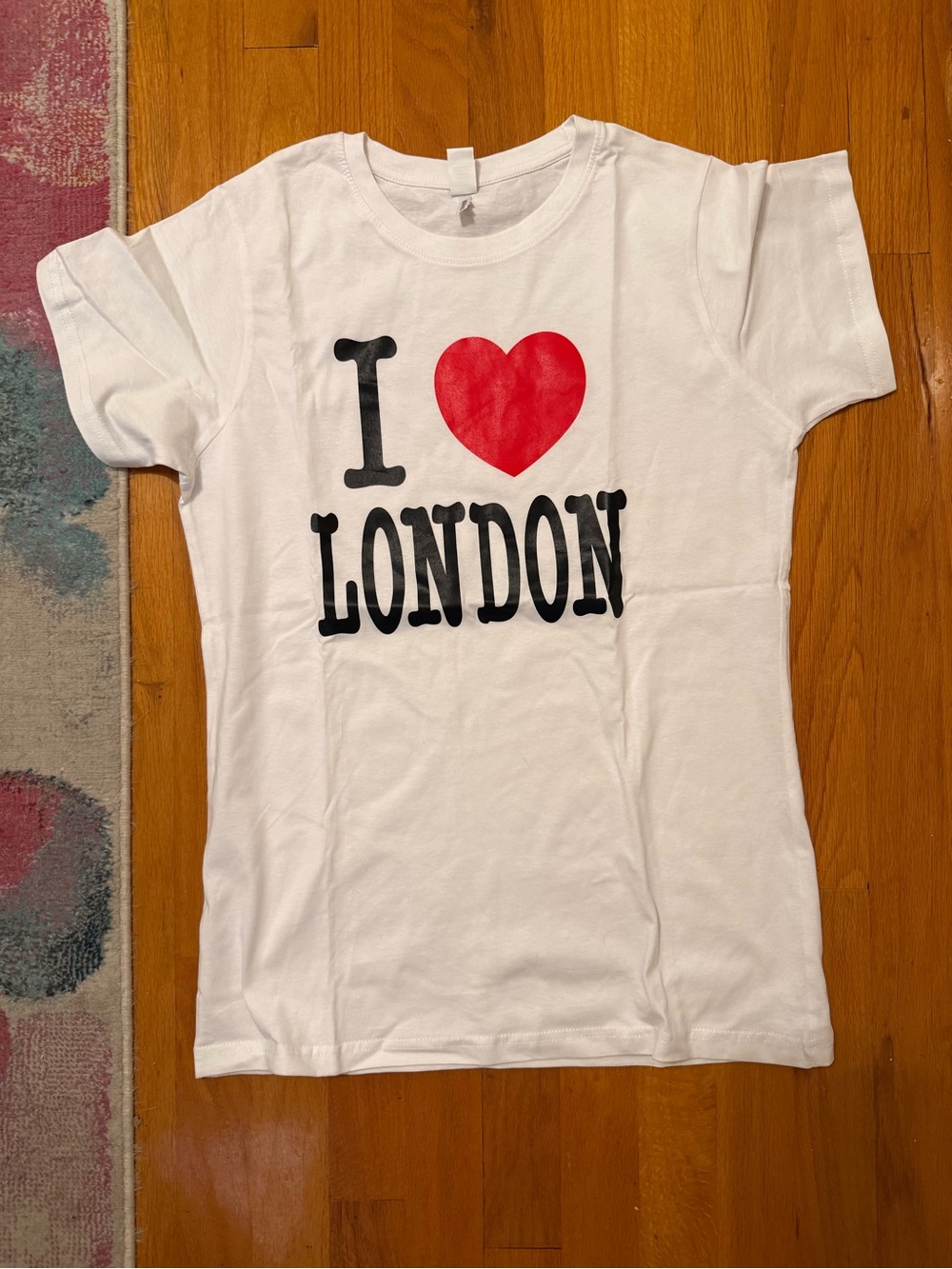 White 'I ♥ London' Graphic Short-Sleeve Tee